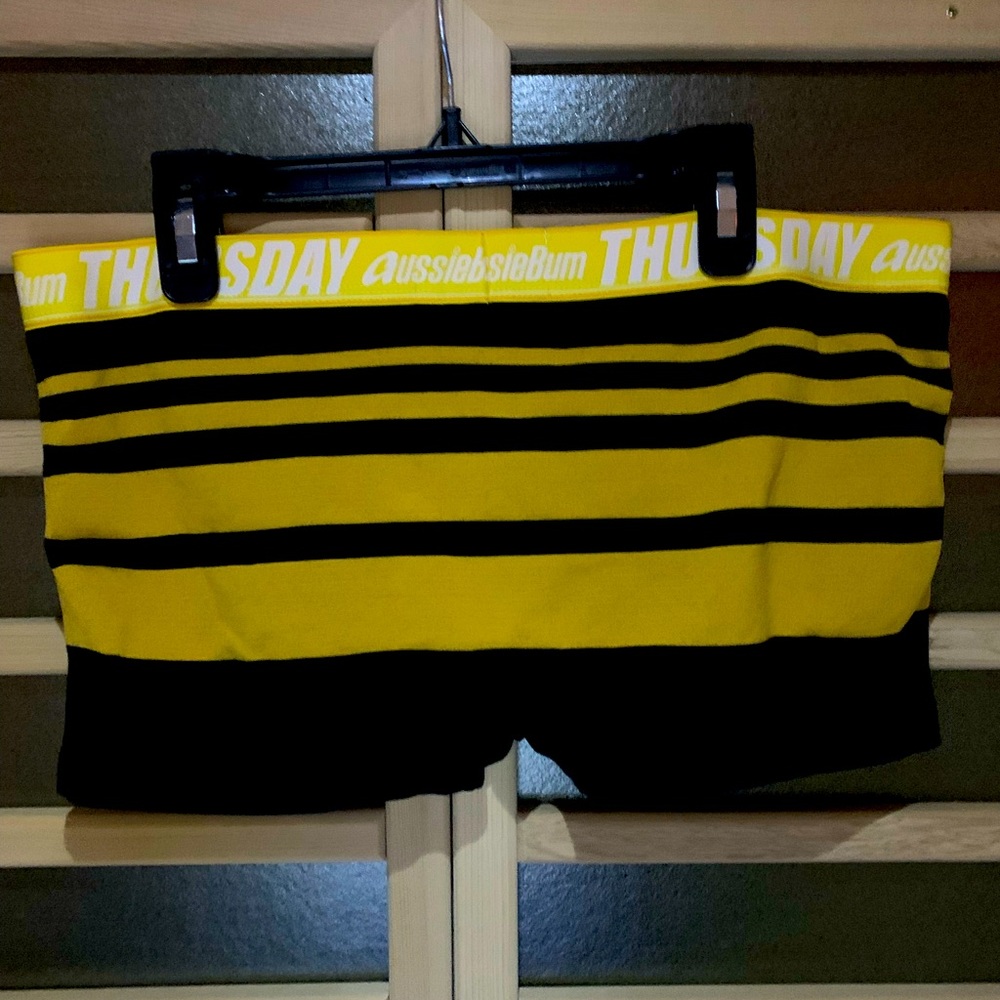 AussieBum Stretch Trunks- A Game Changer! Underwear Yellow Black Striped Stretch